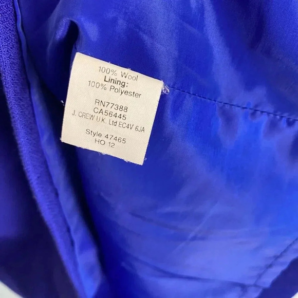 J. Crew Blue 100% Wool Teddie Dress - Picture 8 of 13